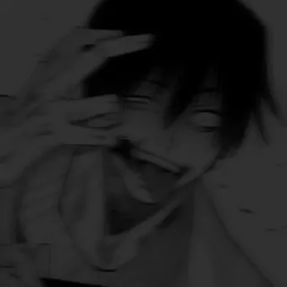 🖤 ee21542d 애니메이션, 다크, 불쾌한 몸짓, 무서운 telegram sticker