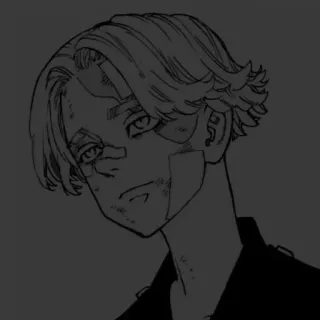 🖤 f3b1858d Mikey Tokyo Revengers Manga, Anime, Verletzung, Mann, Kämpfer, Gang telegram sticker