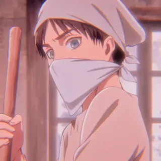 🥰 ce65ddb8 Eren Yeager Attack on Titan Eren Jäger, L'Attaque des Titans, Anime, Manga, Personnage, SNK telegram sticker