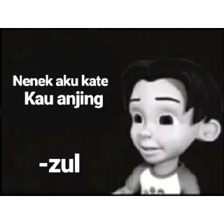 ◾ 26c5ff62 Nenek aku kate
Kau anjing
-zul การ์ตูน, คำดูถูก, มีม telegram sticker