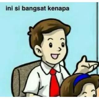 😡 6ebc6949 ini si bangsat kenapa การ์ตูน, สำนักงาน, อินโดนีเซีย telegram sticker