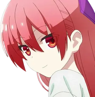 🍒 0a40ebfb Anime, Manga, Fille, Personnage, Mignon, Souriant, Cheveux Rouges, Animation telegram sticker