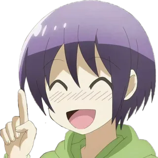 🧬 0b4663b4 Anime, Personnage, Sourire, Joyeux, Dessin animé, Mignon telegram sticker