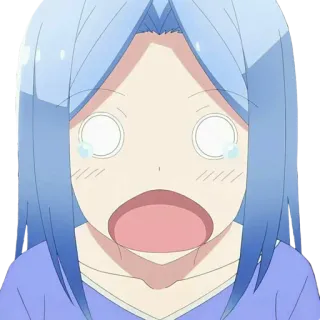 🌀 35ae0afa animé, choqué, effrayé, surpris, dessin animé, visage, expression telegram sticker