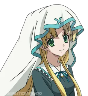 🍋 8a9c170a 动漫, 角色, 插画, 漫画, 女孩, 微笑 telegram sticker