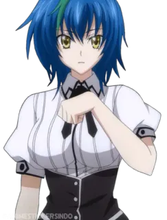 🦋 9bd7c91e Xenovia Quarta High School DxD 动漫, 女孩, 泽诺薇亚, High School DxD telegram sticker