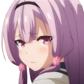 🥺 bd4057b4 Anime, Fille, Cheveux roses, Mignon, Personnage, Autocollant telegram sticker