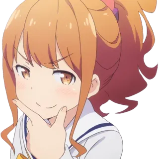 🤔 6f5c5879 anime, cartone animato, ragazza, pensando, carino, interrogativo telegram sticker