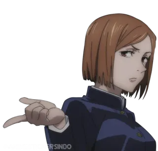 ⚒ 354a3300 Nobara Kugisaki Jujutsu Kaisen アニメ, マンガ, キャラクター, 呪術師, 女性, アニメガール, 呪術廻戦, 釘崎野薔薇 telegram sticker