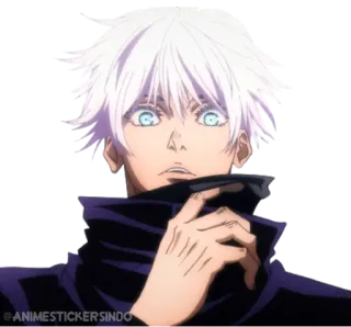 ☁️ 35599478 Gojo Satoru Jujutsu Kaisen アニメ, マンガ, 五条, 呪術廻戦, キャラクター telegram sticker