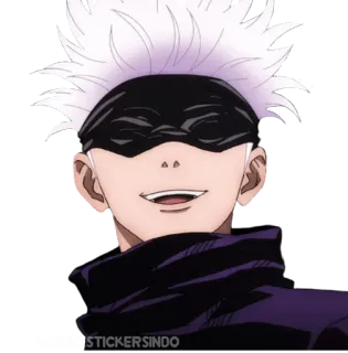 ☁️ 881dc727 Gojo Satoru Jujutsu Kaisen アニメ, 五条, 悟, 呪術廻戦, キャラクター, 呪術師 telegram sticker