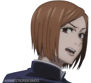 ⚒ a8d72c3e Nobara Kugisaki Jujutsu Kaisen アニメ, 呪術廻戦, 釘崎野薔薇, キャラクター, ステッカー telegram sticker