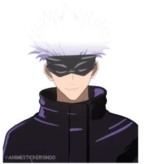 ☁️ ba33749e Gojo Satoru Jujutsu Kaisen ANIMESTICKERSINDO 五条, 悟, 呪術廻戦, アニメ, ステッカー, 漫画 telegram sticker