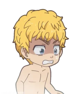 💫 4d495129 anime, terkejut, karakter, ilustrasi, kartun telegram sticker