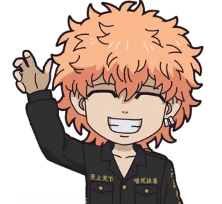 💫 cdb54345 天上天下 唯我独尊 anime, karakter, melambai, salam telegram sticker