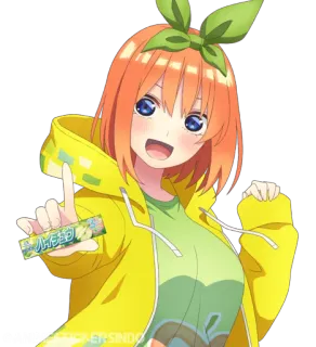 🍊 843bd628 ハイトーン Аниме, Девушка, Милый, Мультфильм telegram sticker