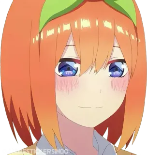 🍊 a3433156 Yotsuba Nakano The Quintessential Quintuplets BESTICKERSINDO Аниме, Персонаж, Йоцуба Накано, Пять невест telegram sticker