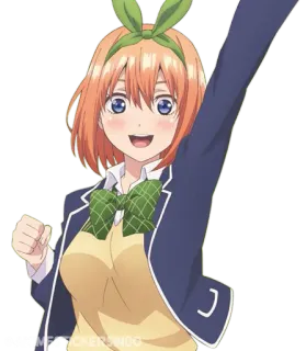 🍊 d40b61aa Аниме, Девушка, Милая, Счастливая, Школьная форма telegram sticker