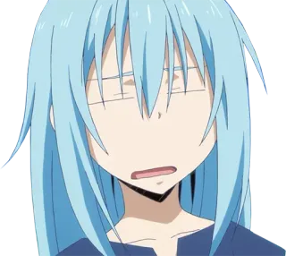 😑 1099d715 Rimuru Tempest That Time I Got Reincarnated as a Slime Anime, Manga, Isekai, Slime, Fantasy telegram sticker