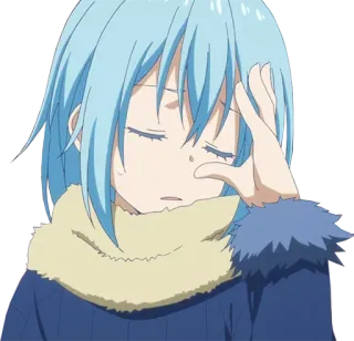 🤦‍♂ 95ade6f7 Rimuru Tempest That Time I Got Reincarnated as a Slime Anime, Rimuru, Chibi, Kawaii, Fanart, Tensei Slime telegram sticker