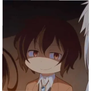 ☺ 51c5d1cf Osamu Dazai Bungou Stray Dogs anime, Bungou Stray Dogs, Osamu Dazai, Dazai, chibi telegram sticker