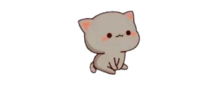 😇 9b5333e6 кот, котенок, милый, животное, персиковый кот telegram sticker