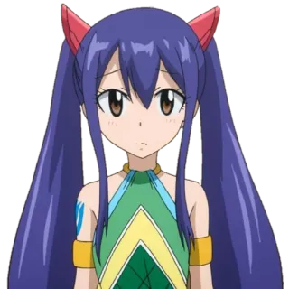 🥲 c97fff72 Wendy Marvell Fairy Tail Аниме, Fairy Tail, Венди Марвелл, Милая, Девушка whatsapp sticker