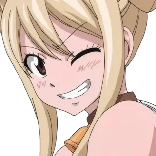 😉 f51b5e97 Lucy Heartfilia Fairy Tail Аниме, Мультфильм, Милый, Персонаж, Fairy Tail, Люси Хартфилия whatsapp sticker