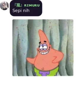 🗿 7619a9f9 Patrick Star SpongeBob SquarePants Sepi nih 派大星, 海绵宝宝, 卡通, 动画, 角色, 表情包 telegram sticker