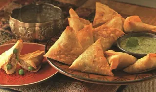 🍫 46c86bc4 makanan, samosa, masakan India, vegetarian, camilan, makanan pembuka telegram sticker