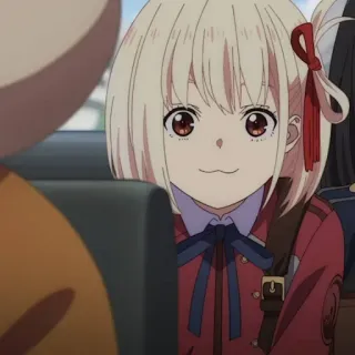 🎗 22a17f8e Chisato Nishikigi Lycoris Recoil Anime, Mädchen, Süß, Lycoris Recoil, Chisato Nishikigi, Lächeln whatsapp sticker