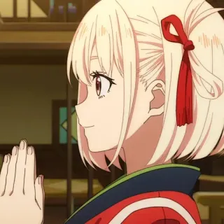 🎗 2f32ddf3 Anime, Charakter, Mädchen, blonde Haare, süß, kawaii whatsapp sticker