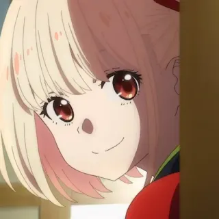 🎗 38561702 Anime, Mädchen, süß, lächelnd, Charakter, Porträt whatsapp sticker