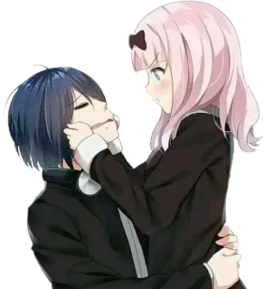 🤗 a971ea8d Chika Fujiwara Kaguya-sama: Love Is War 애니메이션, 치카, 후지와라, 카구야님, 카구야 님은告らせたい, 코미디 telegram sticker