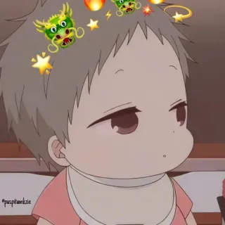 🐉 0cf3b52e bayi, imut, anak, anime, naga, stiker telegram sticker