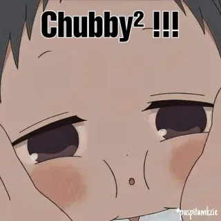 🍑 145d6500 Chubby2 !!! Anime, Manga, Chubby, Lucu, Kocak, Kartun telegram sticker