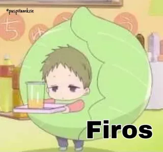 🥬 3e62a691 Firos Anime, Kartun, Lucu, Kubis, Bayi, Karakter, Ilustrasi telegram sticker