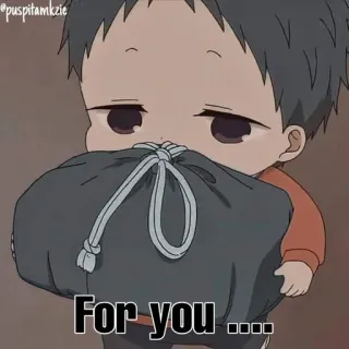 🎁 a172bd40 For you... Anime, Hadiah, Imut, Untukmu, Karakter telegram sticker