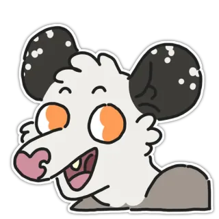 Opossums whatsapp stickers