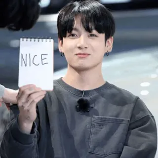 👍 12b71a40 NICE kpop, idol, portret, koreański, mężczyzna, piosenkarz, miły, jungkoo, bts telegram sticker