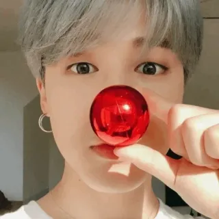 🤡 600f6e00 chłopak, boże narodzenie, czerwony nos, świąteczny, idol telegram sticker