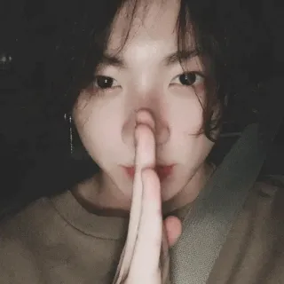 🤫 908a2d8b osoba, selfie, twarz, portret, wewnątrz telegram sticker