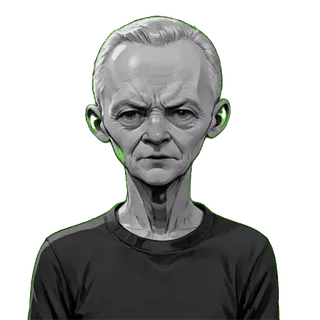 😭 e7efb146 retrato, hombre, escala de grises, persona telegram sticker