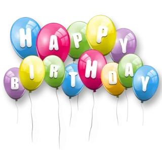 🎈 41ed75e7 HAPPY BIRTHDAY balloons, birthday, celebration, party whatsapp sticker