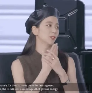 🕊 8a8e2830 mately, it's time to move on to the last segment.
e, the BLINK sent us messages that gave us energy. mujer, boina, entrevista, BLINK telegram sticker