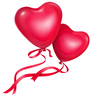 💕 4a68dfb1 hati, cinta, valentine, balon, romansa, romantis, merah telegram sticker