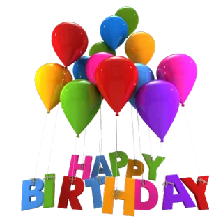 🎈 f171f083 HAPPY BIRTHDAY ulang tahun, balon, perayaan, senang, pesta telegram sticker