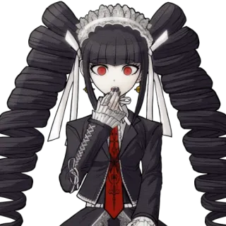 🤭 ebac9aba Celestia Ludenberg Danganronpa Anime, Gótico, Olhos Vermelhos, Celestia Ludenberg, Danganronpa telegram sticker