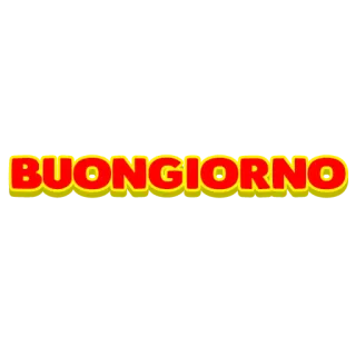 👋 ba8dec96 BUONGIORNO salutation, bonjour, italien, Buongiorno telegram sticker