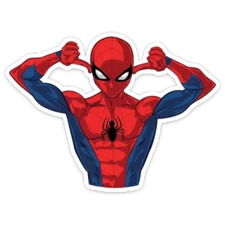 🙉 19a4f7f4 Spider-Man Người Nhện, siêu anh hùng, truyện tranh, marvel, hoạt hình, nhân vật telegram sticker